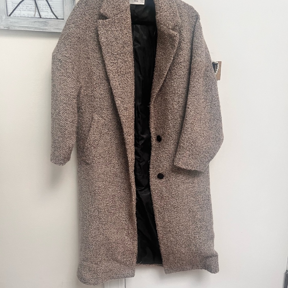 Women's Brown Tweed Coat